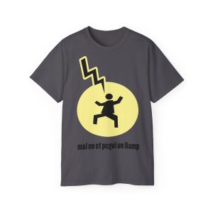 Camiseta ultra algodon - Gris marengo - Camiseta «Mal no et toqui un llamp»