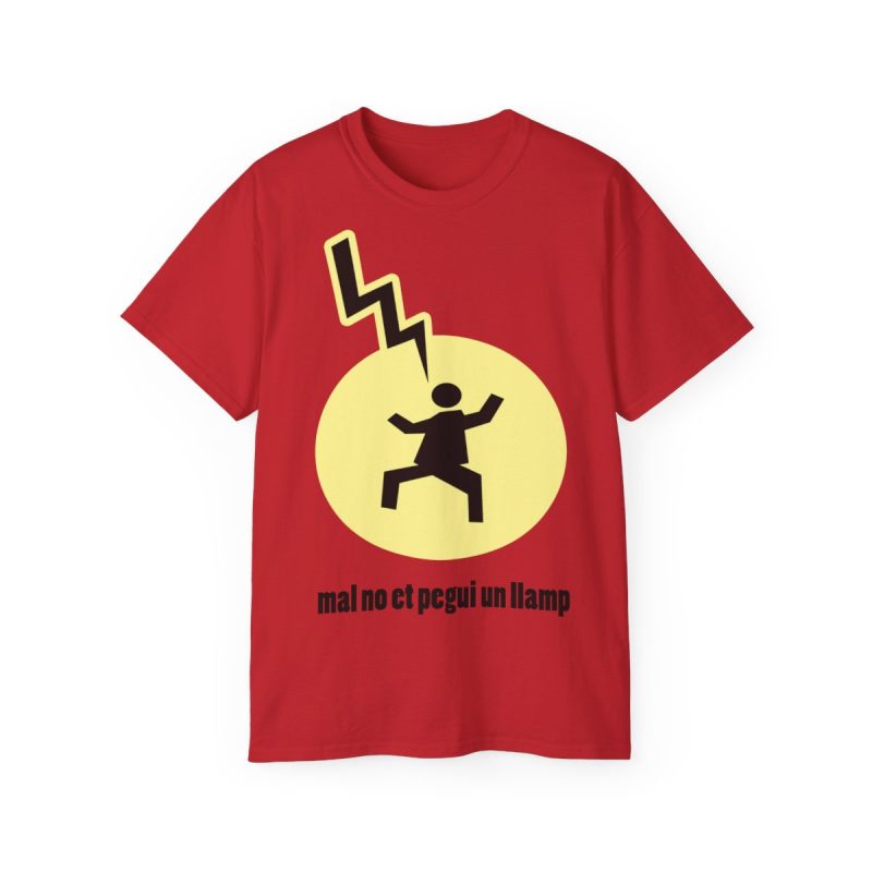 Camiseta ultra algodon - Rojo - Camiseta «Mal no et toqui un llamp»