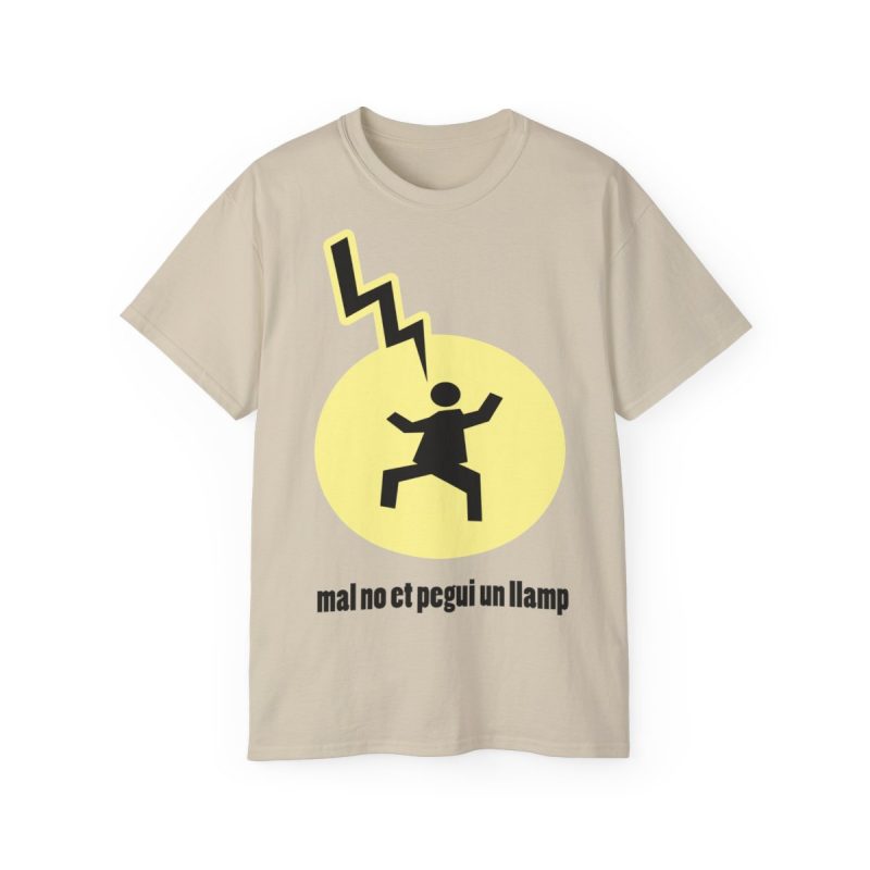 Camiseta ultra algodon - Arena - Camiseta «Mal no et toqui un llamp»