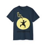 Camiseta ultra algodon - Azul crepusculo - Camiseta «Mal no et toqui un llamp» Camiseta ultra algodon - Azul crepusculo - Camiseta «Mal no et toqui un llamp»