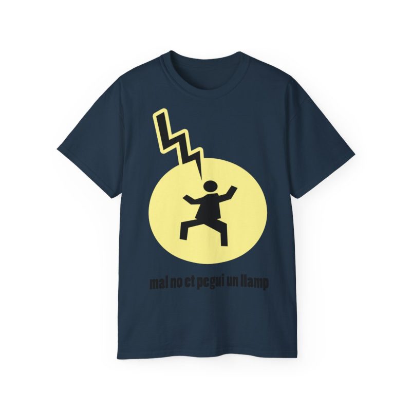 Camiseta ultra algodon - Azul crepusculo - Camiseta «Mal no et toqui un llamp»