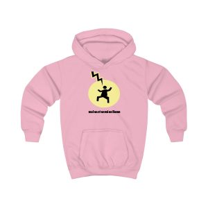 Sudadera con capucha infantil - Rosa bebe - Camiseta «Mal no et toqui un llamp»