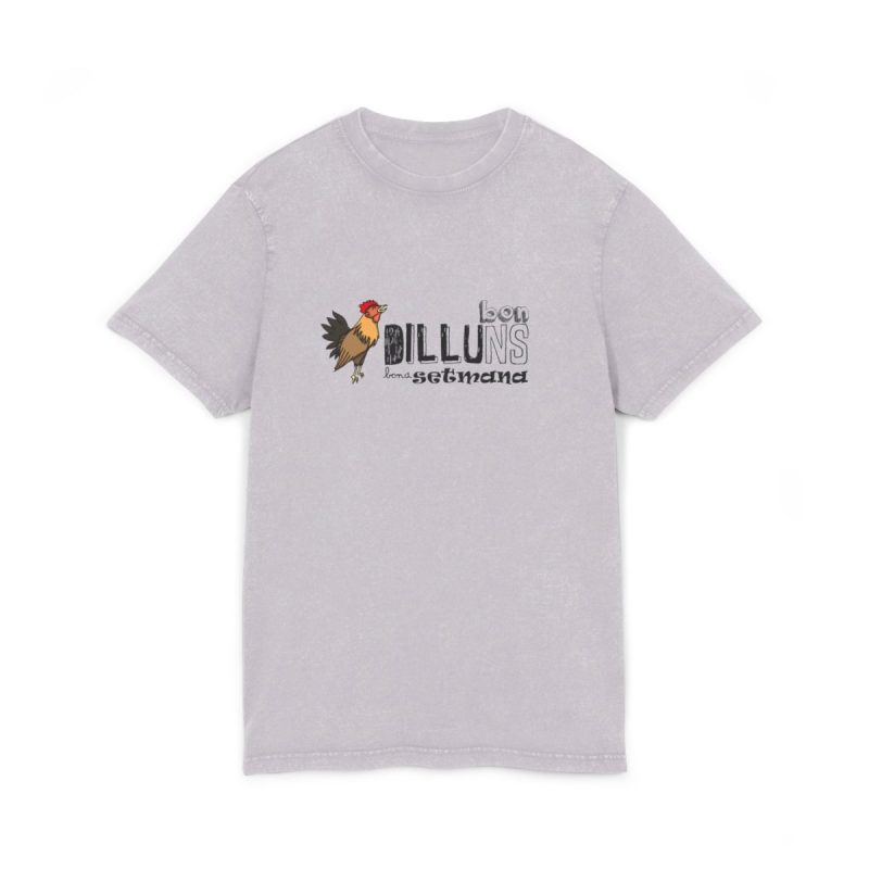 Camiseta lavado acido cuello redondo - Lila suave - Camiseta Dilluns Gall Camiseta lavado acido cuello redondo - Lila suave - Camiseta Dilluns Gall
