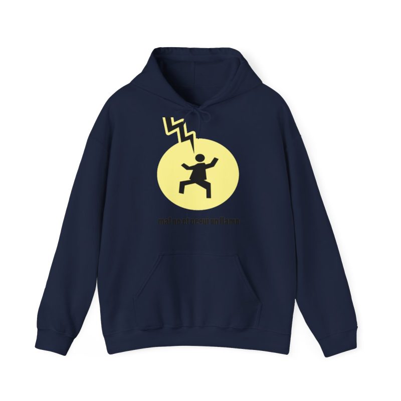 Sudadera con capucha - Azul marino - Camiseta «Mal no et toqui un llamp»
