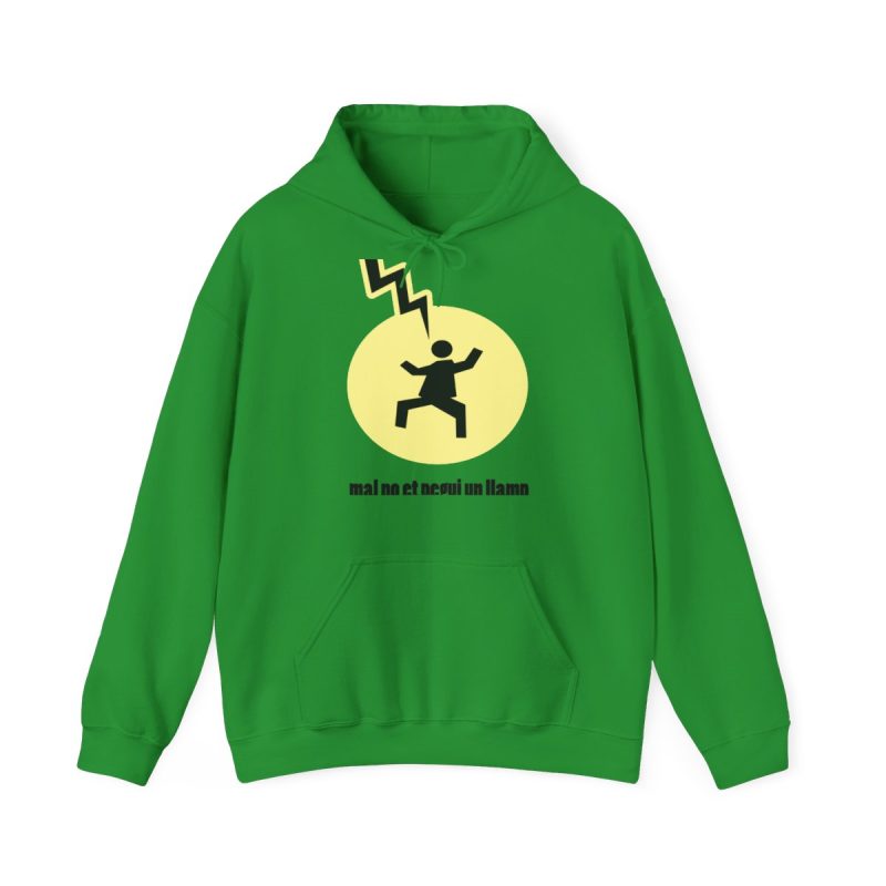 Sudadera con capucha - Verde irlandes - Camiseta «Mal no et toqui un llamp»