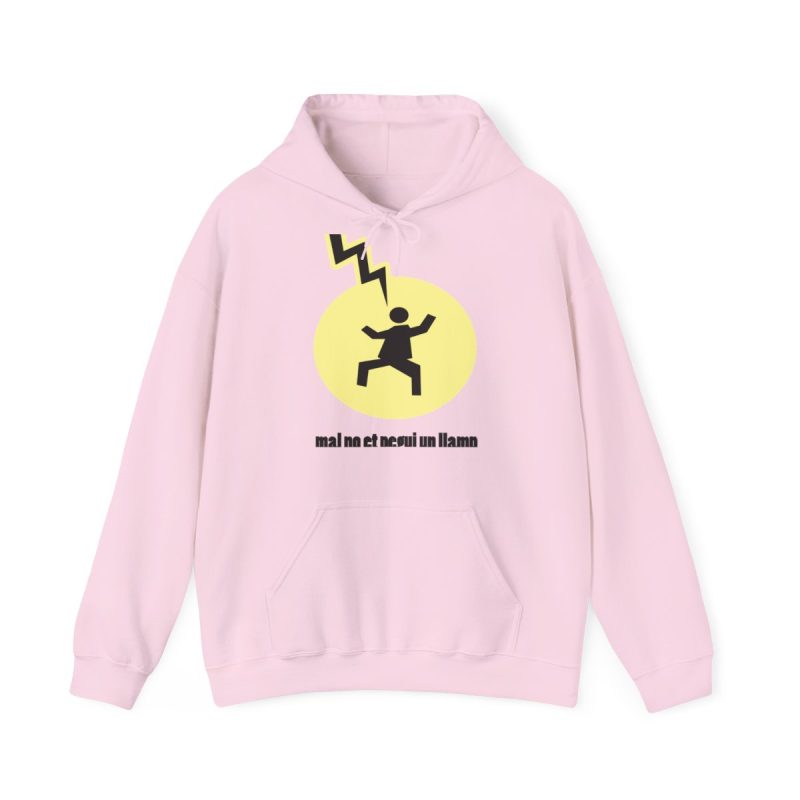 Sudadera con capucha - Rosa claro - Camiseta «Mal no et toqui un llamp»