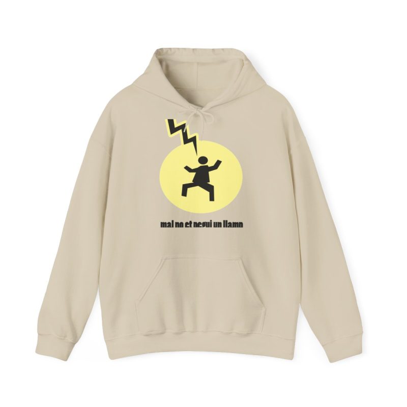 Sudadera con capucha - Arena - Camiseta «Mal no et toqui un llamp»