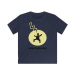 Camiseta infantil Softstyle - Azul marino - Camiseta «Mal no et toqui un llamp» Camiseta infantil Softstyle - Azul marino - Camiseta «Mal no et toqui un llamp»