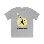 Camiseta infantil Softstyle - Gris deportivo - Camiseta «Mal no et toqui un llamp» Camiseta infantil Softstyle - Gris deportivo - Camiseta «Mal no et toqui un llamp»