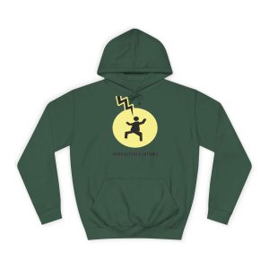 Sudadera universitaria - Verde botella - Camiseta «Mal no et toqui un llamp»