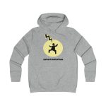 Sudadera universitaria mujer - Gris jaspeado claro - Camiseta «Mal no et toqui un llamp» Sudadera universitaria mujer - Gris jaspeado claro - Camiseta «Mal no et toqui un llamp»