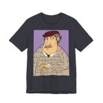 Camiseta jersey manga corta - Azul marino jaspeado - Camiseta «Fora des sembrat»