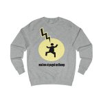 Sudadera clasica - Gris jaspeado claro - Camiseta «Mal no et toqui un llamp» Sudadera clasica - Gris jaspeado claro - Camiseta «Mal no et toqui un llamp»