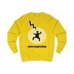 Sudadera clasica - Amarillo sol - Camiseta «Mal no et toqui un llamp» Sudadera clasica - Amarillo sol - Camiseta «Mal no et toqui un llamp»