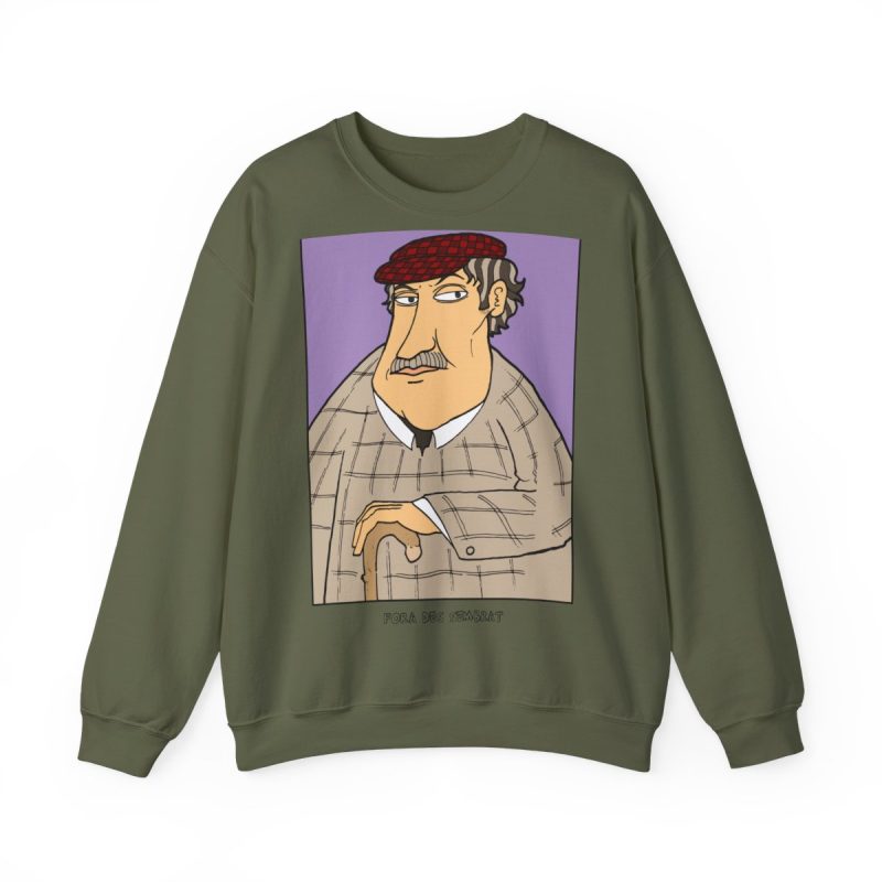 Sudadera cuello redondo - Verde militar - Camiseta «Fora des sembrat»