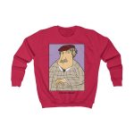 Sudadera infantil - Rojo fuego - Camiseta «Fora des sembrat» Sudadera infantil - Rojo fuego - Camiseta «Fora des sembrat»