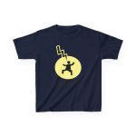 Camiseta infantil algodon grueso - Azul marino - Camiseta «Mal no et toqui un llamp» Camiseta infantil algodon grueso - Azul marino - Camiseta «Mal no et toqui un llamp»