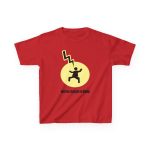 Camiseta infantil algodon grueso - Rojo - Camiseta «Mal no et toqui un llamp» Camiseta infantil algodon grueso - Rojo - Camiseta «Mal no et toqui un llamp»