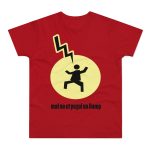 Camiseta hombre punto liso - Rojo - Camiseta «Mal no et toqui un llamp» Camiseta hombre punto liso - Rojo - Camiseta «Mal no et toqui un llamp»