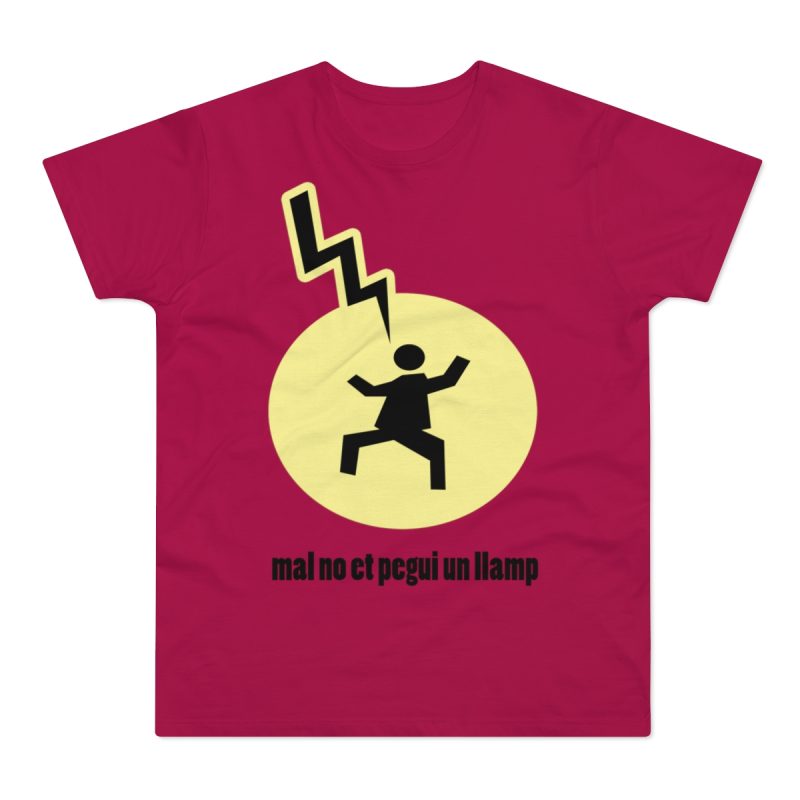 Camiseta hombre punto liso - Sorbete - Camiseta «Mal no et toqui un llamp»