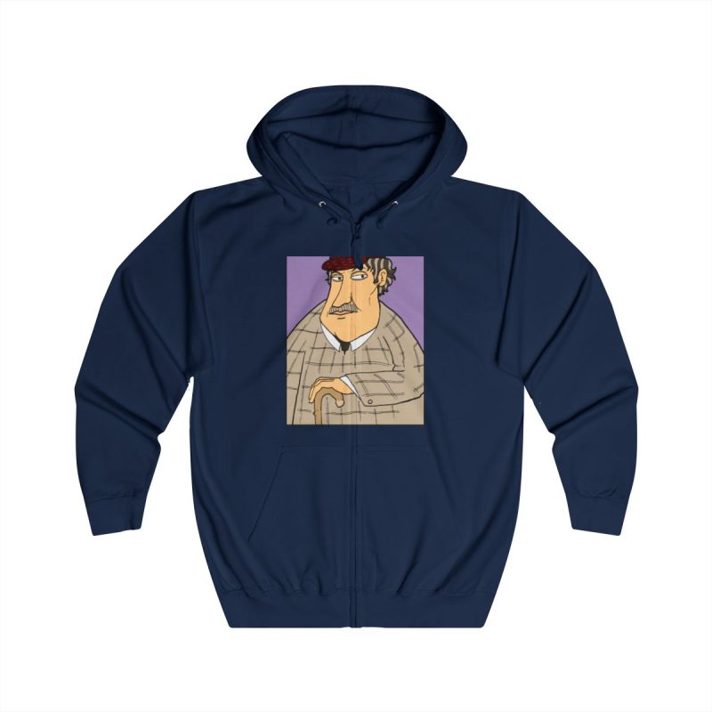 Sudadera con capucha y cremallera - Azul marino Oxford - Camiseta «Fora des sembrat»
