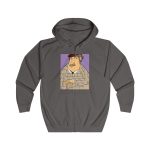 Sudadera con capucha y cremallera - Gris acero - Camiseta «Fora des sembrat» Sudadera con capucha y cremallera - Gris acero - Camiseta «Fora des sembrat»