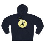 Sudadera capucha con cremallera premium - Azul marino - Camiseta «Mal no et toqui un llamp» Sudadera capucha con cremallera premium - Azul marino - Camiseta «Mal no et toqui un llamp»