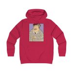 Sudadera universitaria mujer - Rojo fuego - Camiseta «Fora des sembrat» Sudadera universitaria mujer - Rojo fuego - Camiseta «Fora des sembrat»