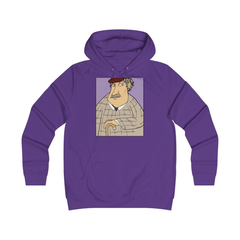 Sudadera universitaria mujer - Morado - Camiseta «Fora des sembrat»