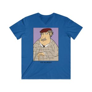 Camiseta hombre entallada cuello de pico - Azul royal - Camiseta «Fora des sembrat»