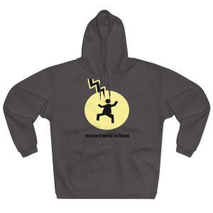 Sudadera con capucha cerrada - Antracita - Camiseta «Mal no et toqui un llamp»