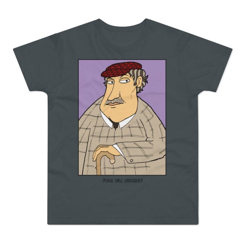 Camiseta hombre punto liso - Gris oscuro - Camiseta «Fora des sembrat»