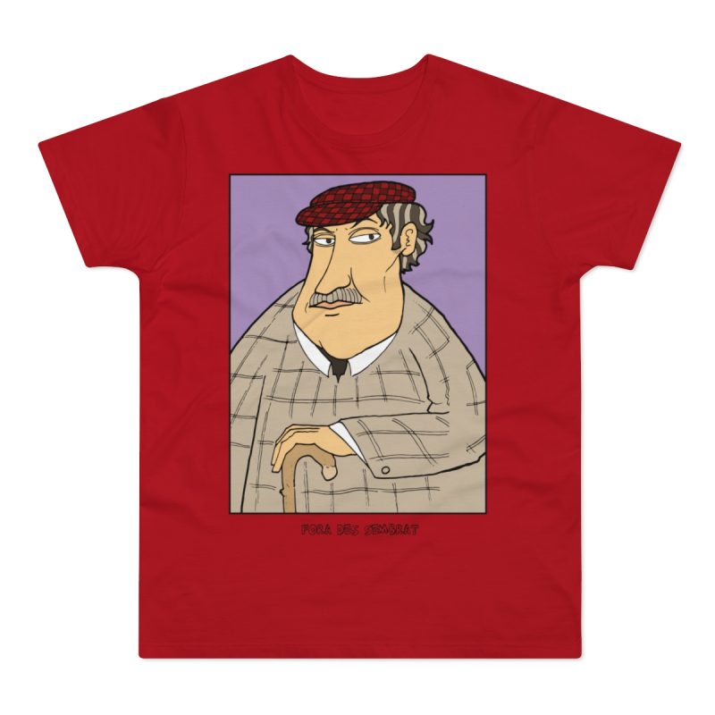 Camiseta hombre punto liso - Rojo - Camiseta «Fora des sembrat»