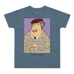 Camiseta hombre punto liso - Azul piedra - Camiseta «Fora des sembrat»