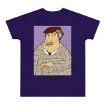 Camiseta hombre punto liso - Morado urbano - Camiseta «Fora des sembrat»