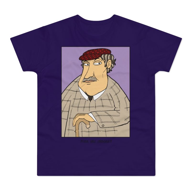 Camiseta hombre punto liso - Morado urbano - Camiseta «Fora des sembrat»