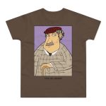Camiseta hombre punto liso - Marron chocolate - Camiseta «Fora des sembrat»