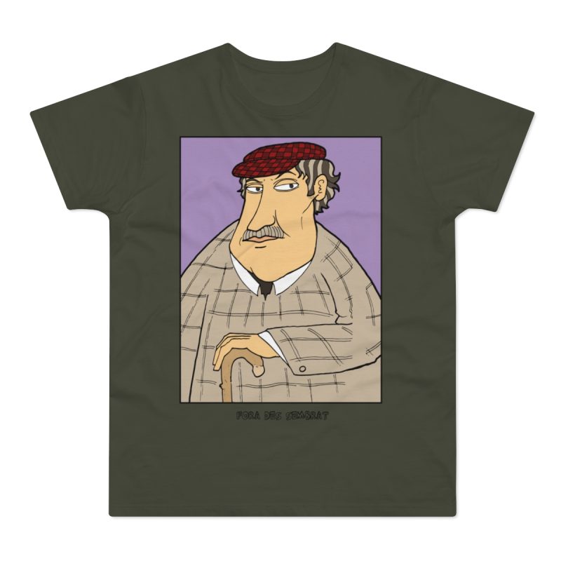 Camiseta hombre punto liso - Caqui urbano - Camiseta «Fora des sembrat»