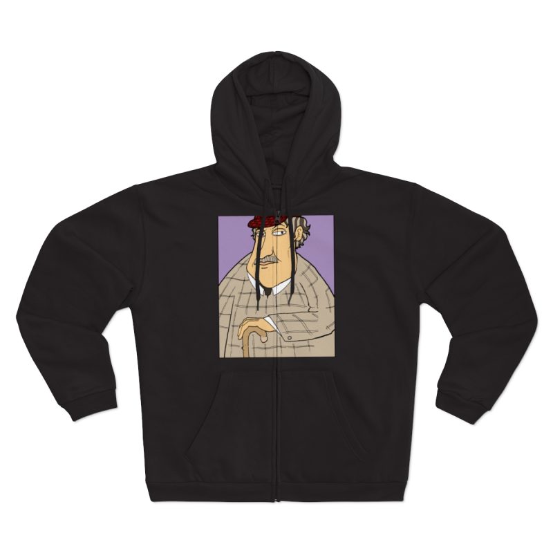 Sudadera capucha con cremallera premium - Negro - Camiseta «Fora des sembrat»