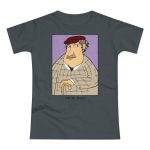 Camiseta mujer punto liso - Gris oscuro - Camiseta «Fora des sembrat» Camiseta mujer punto liso - Gris oscuro - Camiseta «Fora des sembrat»