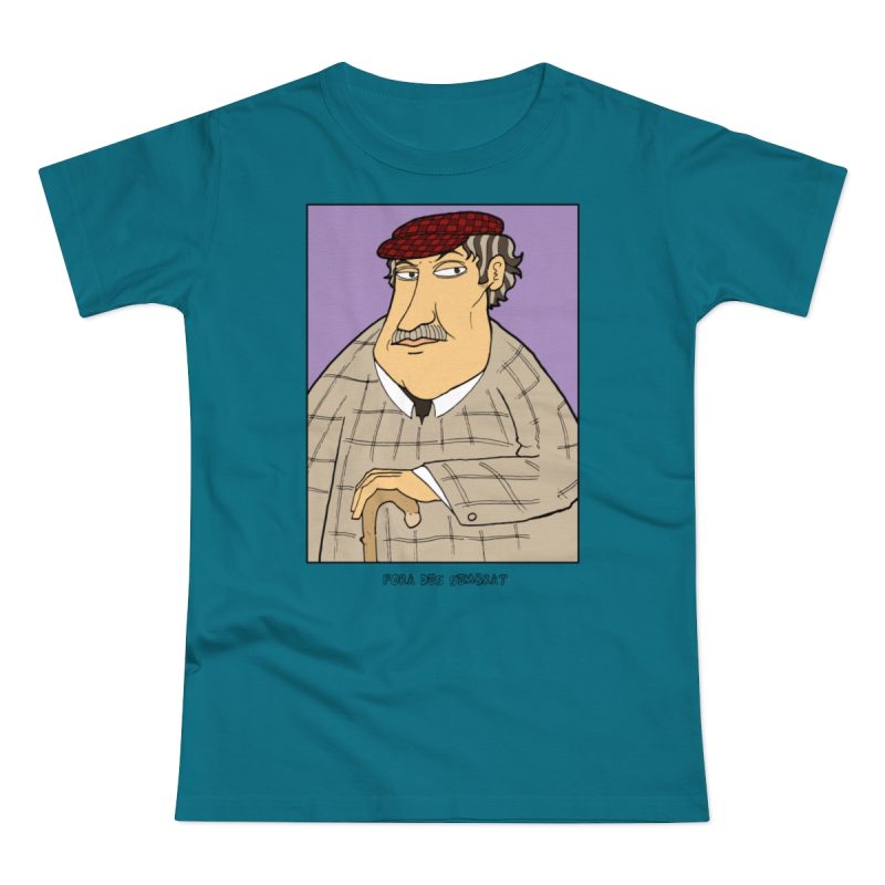 Camiseta mujer punto liso - Azul diva - Camiseta «Fora des sembrat»