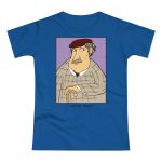 Camiseta mujer punto liso - Azul royal intenso - Camiseta «Fora des sembrat» Camiseta mujer punto liso - Azul royal intenso - Camiseta «Fora des sembrat»