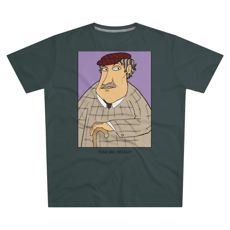 Camiseta hombre corte moderno - Gris marengo - Camiseta «Fora des sembrat» Camiseta hombre corte moderno - Gris marengo - Camiseta «Fora des sembrat»