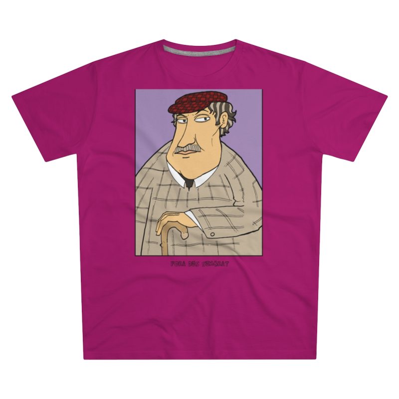 Camiseta hombre corte moderno - Rosa oscuro - Camiseta «Fora des sembrat»