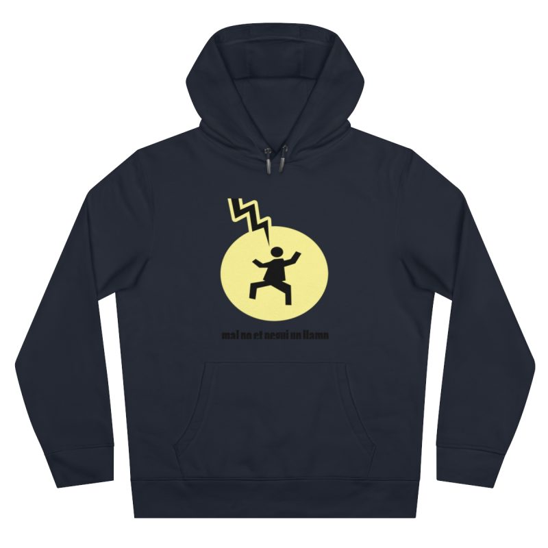 Sudadera con capucha King - Azul marino - Camiseta «Mal no et toqui un llamp»