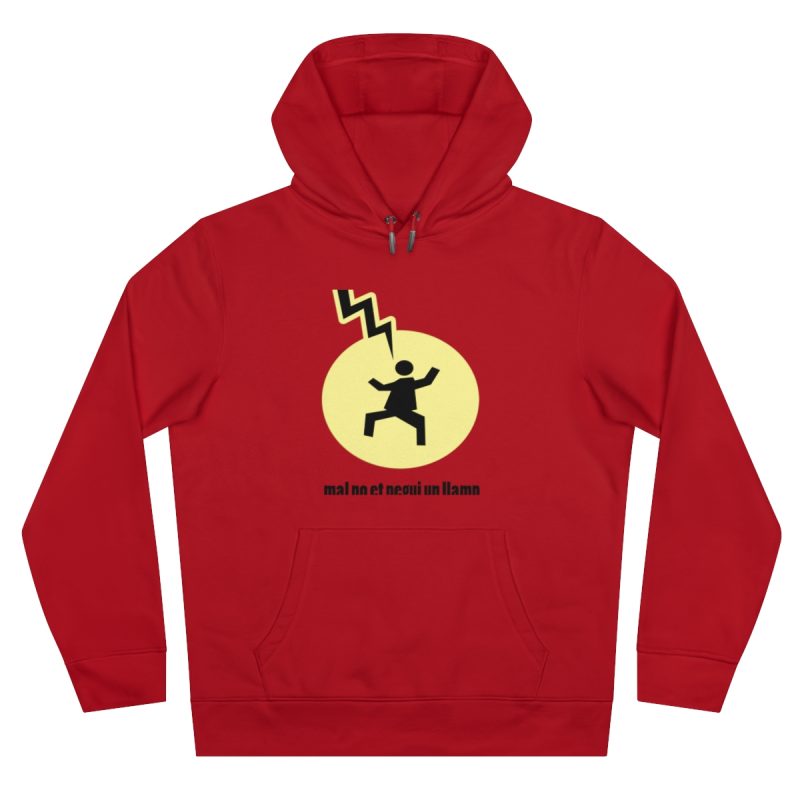 Sudadera con capucha King - Rojo - Camiseta «Mal no et toqui un llamp»