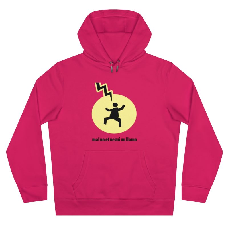 Sudadera con capucha King - Magenta - Camiseta «Mal no et toqui un llamp»