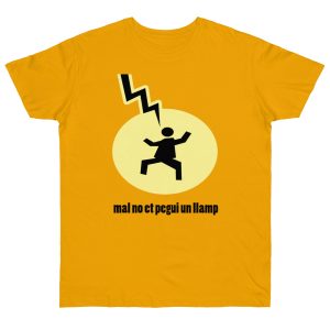 Camiseta punto liso - Albaricoque - Camiseta «Mal no et toqui un llamp»