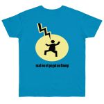 Camiseta punto liso - Azul atolon - Camiseta «Mal no et toqui un llamp»