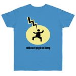 Camiseta punto liso - Azul celeste - Camiseta «Mal no et toqui un llamp»